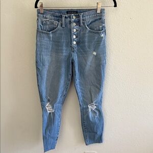 Lucky Brand Light Blue High Rise Distressed Jeans
